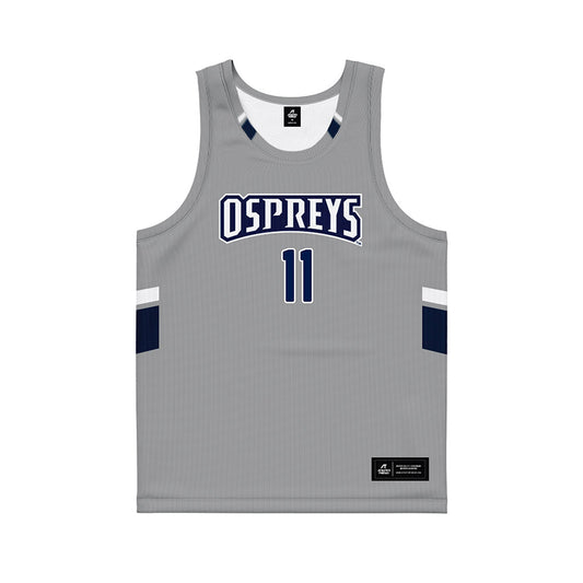 UNF - NCAA Men's Basketball : Kamrin Oriol - Grey Basketball Jersey