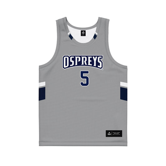 UNF - NCAA Men's Basketball : Dante Oliver - Grey Basketball Jersey-0