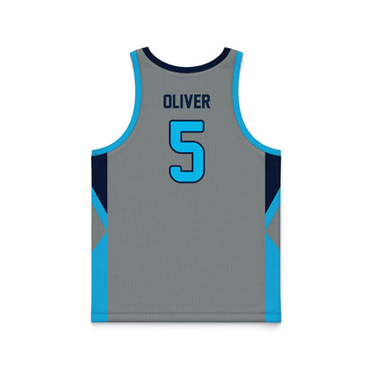 UNF - NCAA Men's Basketball : Dante Oliver - Graphite Basketball Jersey-1
