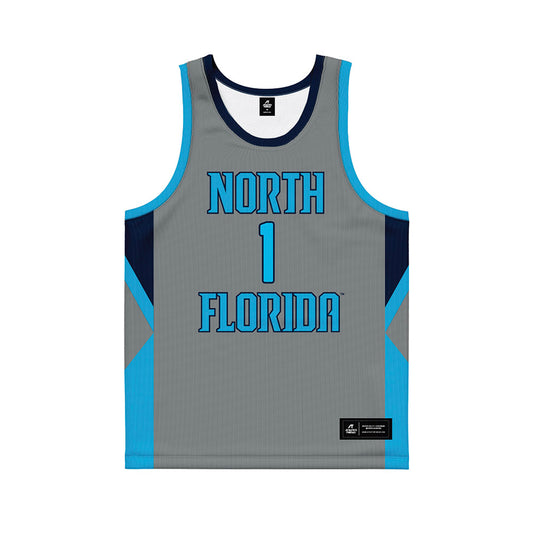 UNF - NCAA Men's Basketball : Taylor Thompson - Graphite Basketball Jersey
