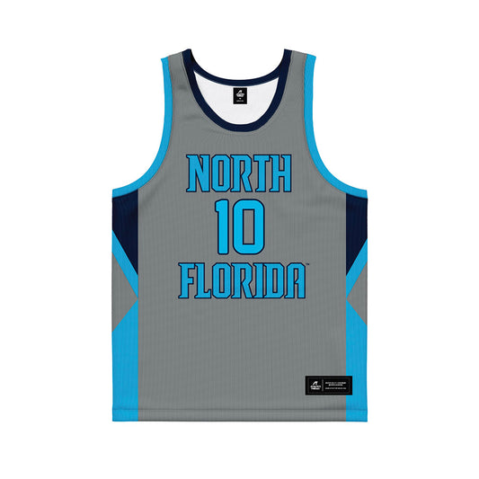 UNF - NCAA Men's Basketball : Kent Jackson - Graphite Basketball Jersey-0