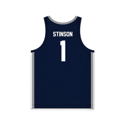 UNF - NCAA Women's Basketball : Jamisyn Stinson - Midnight Navy Basketball Jersey-1