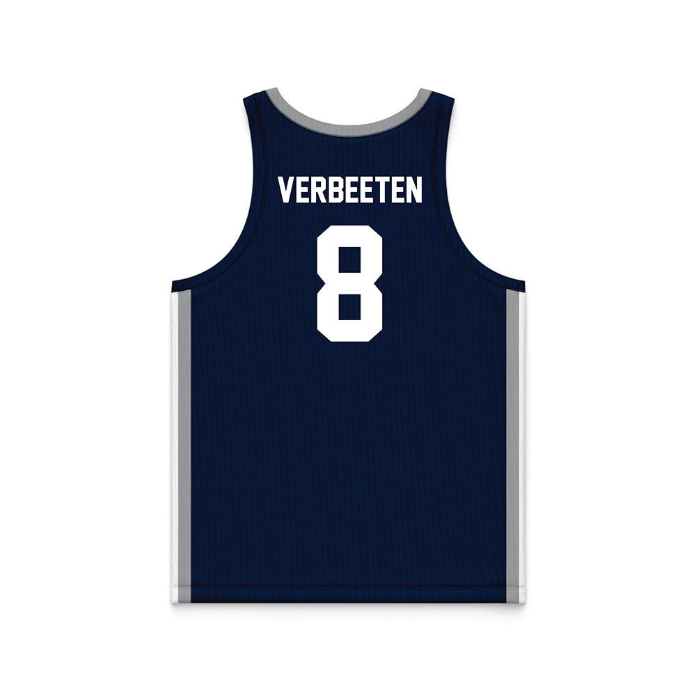 UNF - NCAA Women's Basketball : Megan Verbeeten - Midnight Navy Basketball Jersey-1