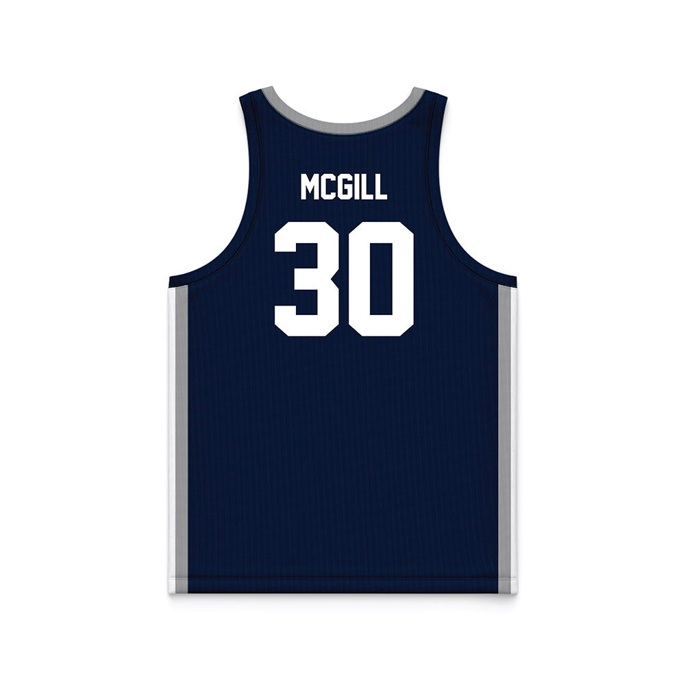 UNF - NCAA Women's Basketball : Dezuray McGill - Midnight Navy Basketball Jersey-1