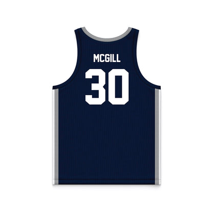 UNF - NCAA Women's Basketball : Dezuray McGill - Midnight Navy Basketball Jersey-1