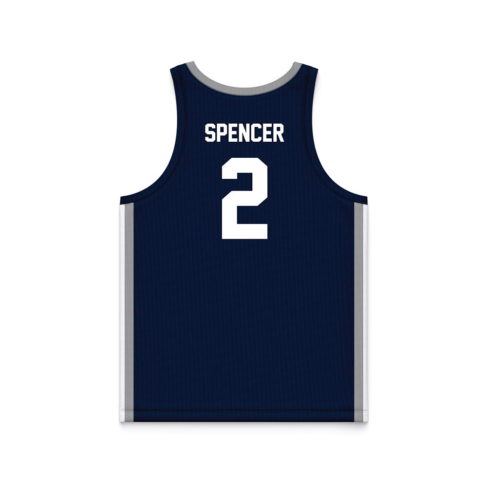 UNF - NCAA Women's Basketball : Jazmine Spencer - Midnight Navy Basketball Jersey