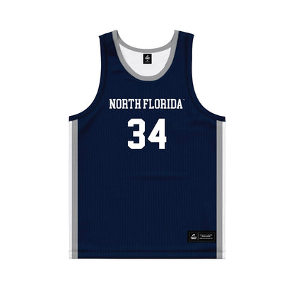 UNF - NCAA Women's Basketball : Jordan Brooks - Midnight Navy Basketball Jersey-0