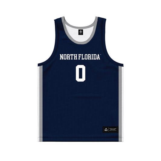 UNF - NCAA Women's Basketball : Jamison Cardwell - Midnight Navy Basketball Jersey-0