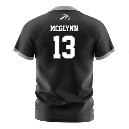 UNF - NCAA Men's Soccer : Adan mcglynn - Black Soccer Jersey-1