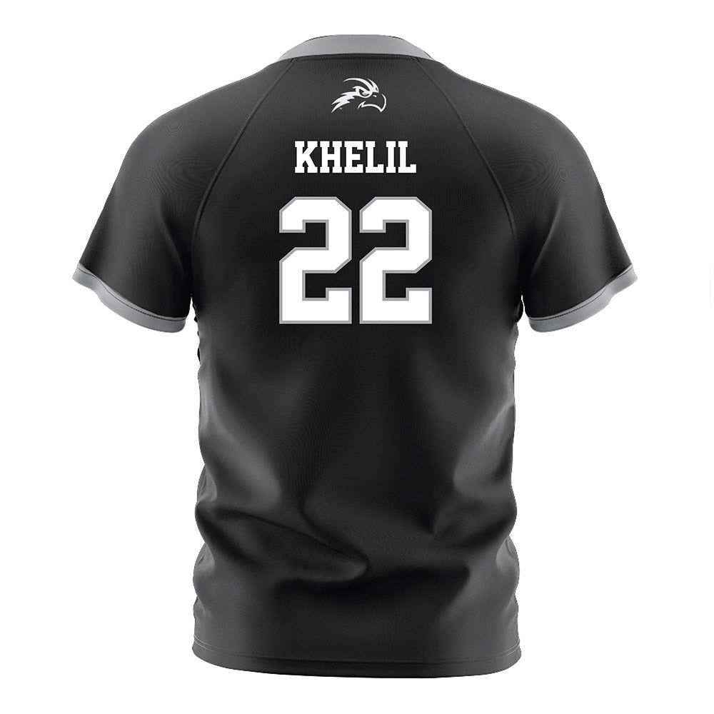 UNF - NCAA Men's Soccer : Anton Khelil - Black Soccer Jersey-1