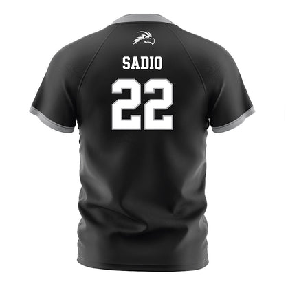 UNF - NCAA Men's Soccer : Kadin Sadiq - Black Soccer Jersey-1