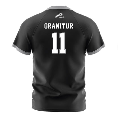 UNF - NCAA Men's Soccer : Luc Granitur - Black Soccer Jersey-1