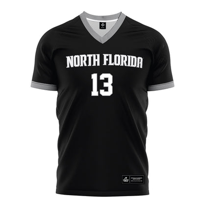 UNF - NCAA Men's Soccer : Adan mcglynn - Black Soccer Jersey-0