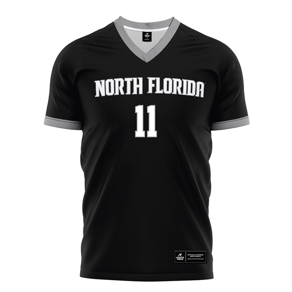 UNF - NCAA Men's Soccer : Luc Granitur - Black Soccer Jersey-0