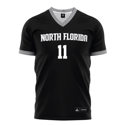 UNF - NCAA Men's Soccer : Luc Granitur - Black Soccer Jersey-0