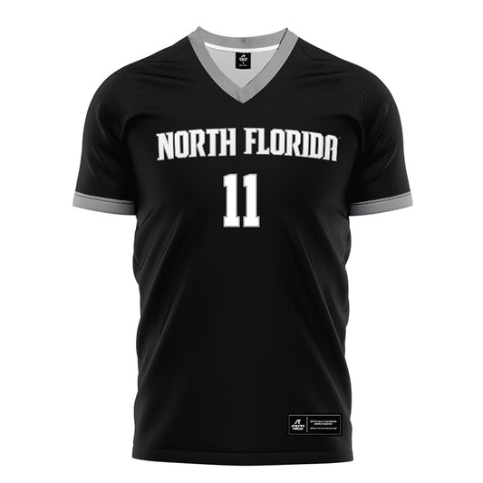 UNF - NCAA Men's Soccer : Luc Granitur - Black Soccer Jersey-0