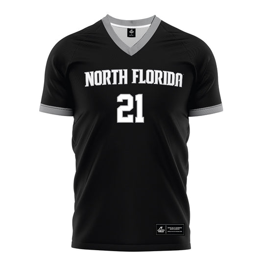 UNF - NCAA Men's Soccer : Rafa Rios - Black Soccer Jersey-0