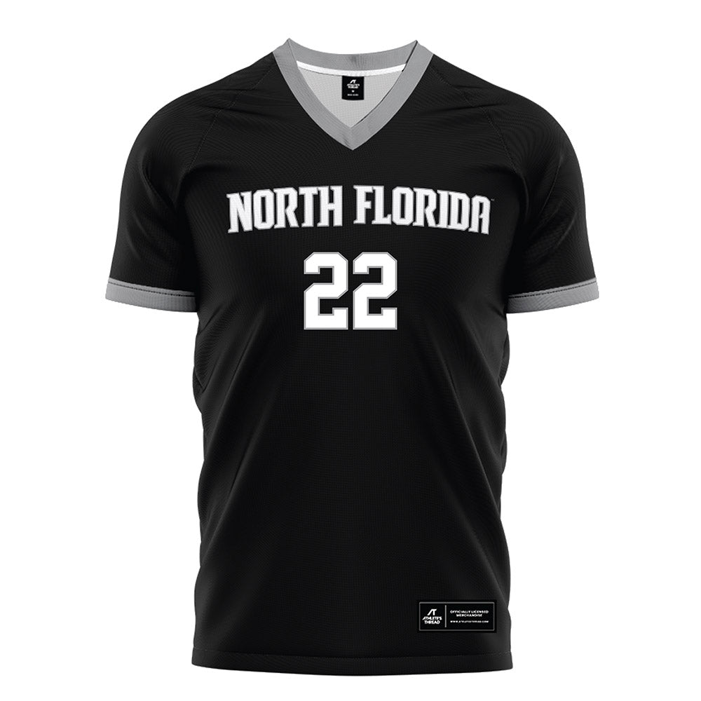 UNF - NCAA Men's Soccer : Anton Khelil - Black Soccer Jersey-0