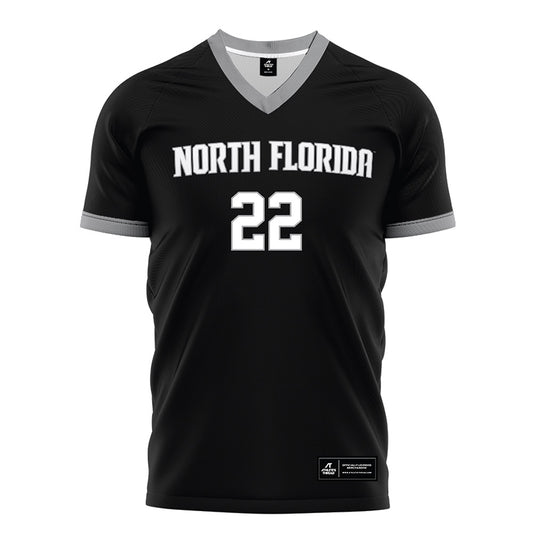 UNF - NCAA Men's Soccer : Anton Khelil - Black Soccer Jersey-0