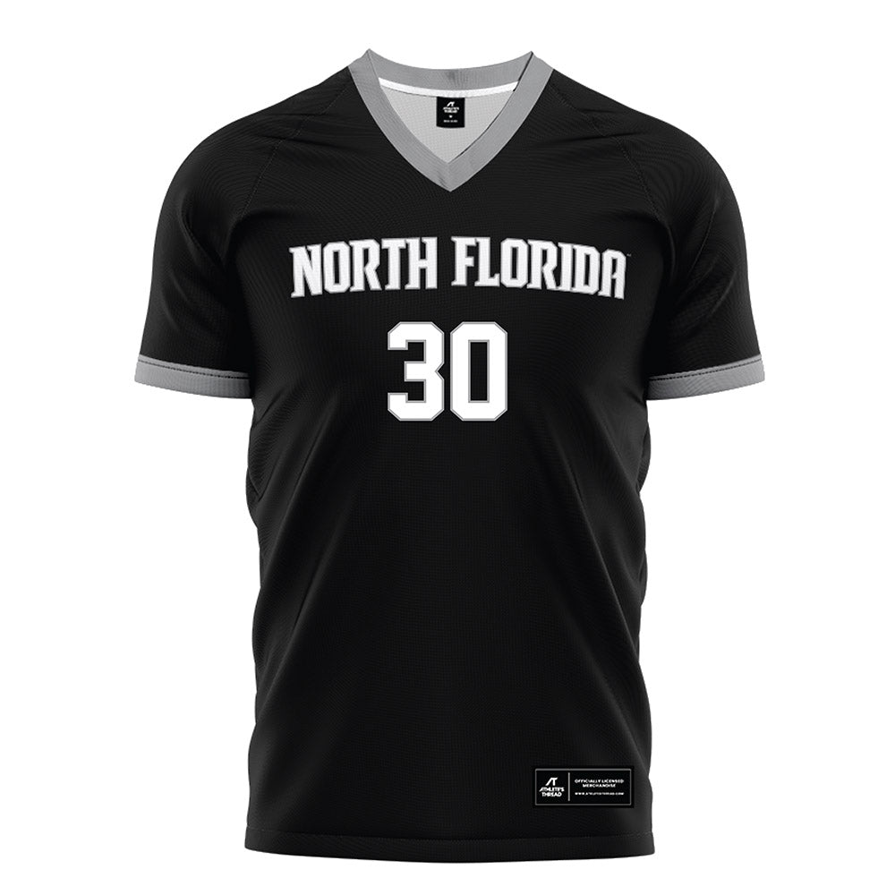 UNF - NCAA Men's Soccer : Austin Gains - Black Soccer Jersey-0