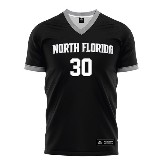 UNF - NCAA Men's Soccer : Austin Gains - Black Soccer Jersey-0