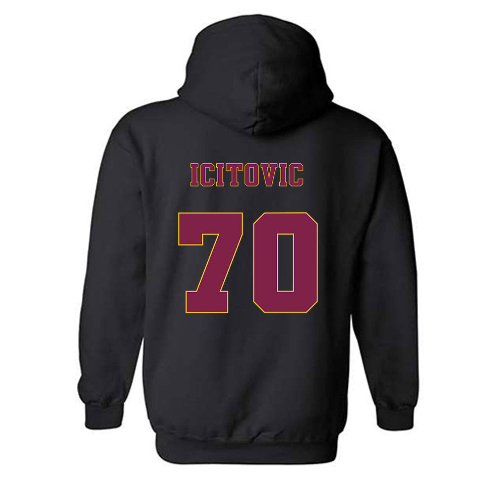 Arizona State - NCAA Men's Basketball : Jovan Icitovic - Classic Fashion Shersey Hooded Sweatshirt-1