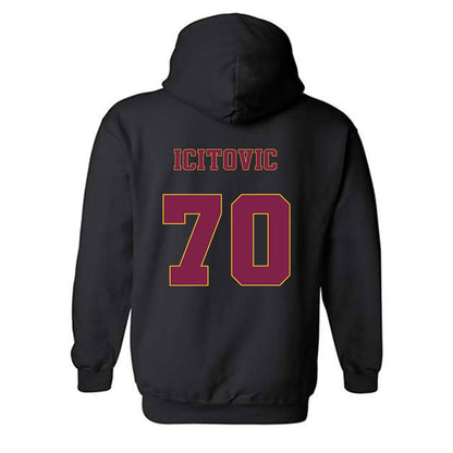 Arizona State - NCAA Men's Basketball : Jovan Icitovic - Classic Fashion Shersey Hooded Sweatshirt-1
