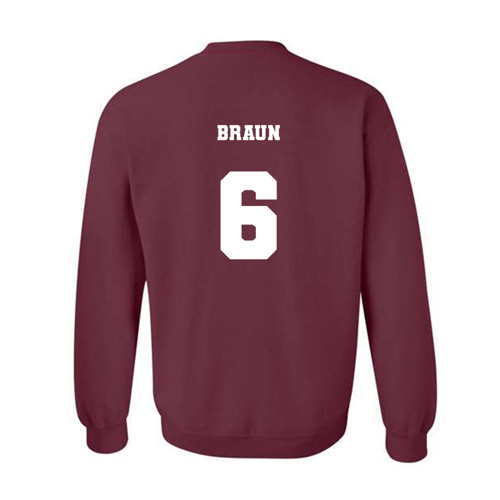 Arizona State - NCAA Men's Basketball : Connor Braun - Classic Fashion Shersey Crewneck Sweatshirt-1