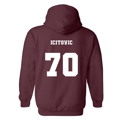 Arizona State - NCAA Men's Basketball : Jovan Icitovic - Classic Fashion Shersey Hooded Sweatshirt-1