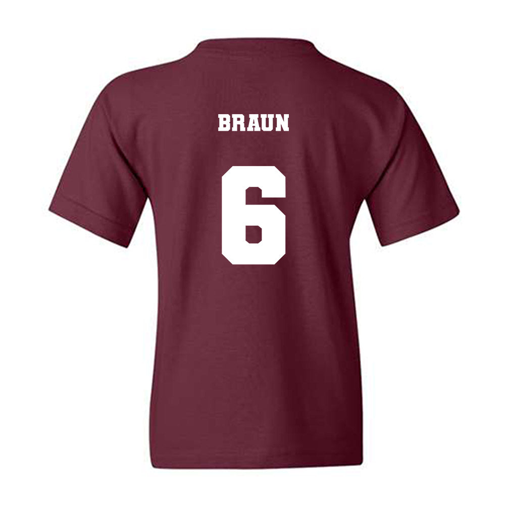 Arizona State - NCAA Men's Basketball : Connor Braun - Classic Fashion Shersey Youth T-Shirt-1