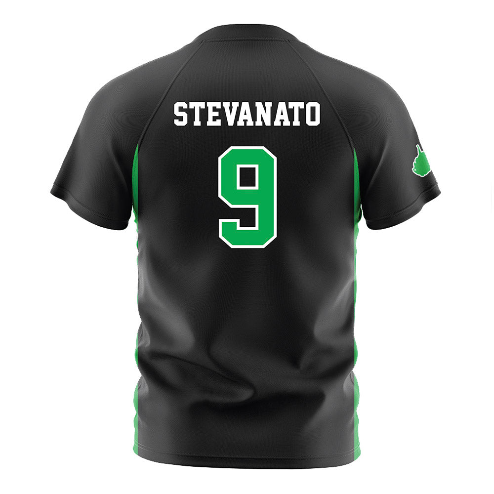 Marshall - NCAA Men's Soccer : Gabriel Stevanato - Black Soccer Jersey-1