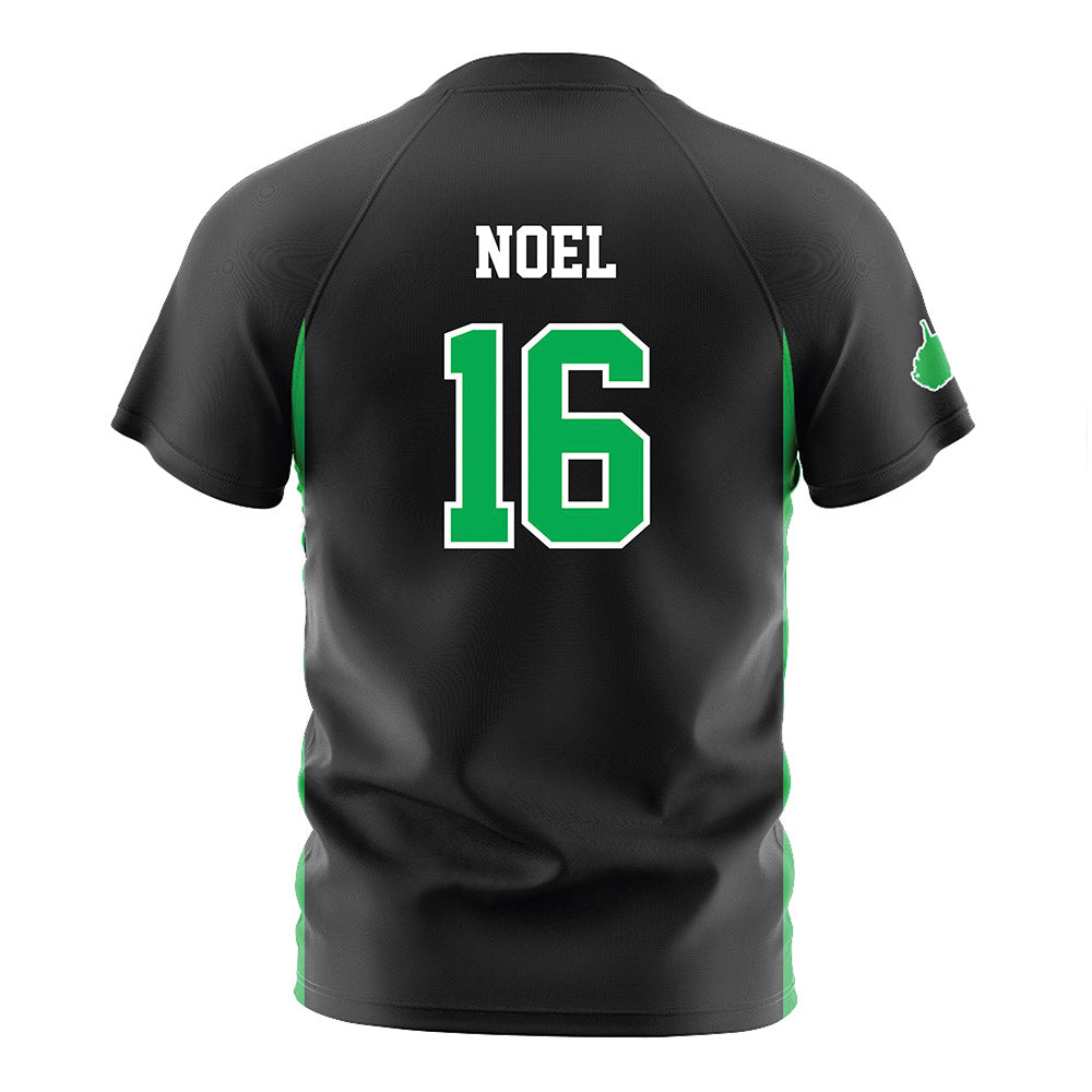 Marshall - NCAA Men's Soccer : Larry Noel - Black Soccer Jersey-1