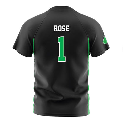 Marshall - NCAA Men's Soccer : Dan Rose - Black Soccer Jersey-1