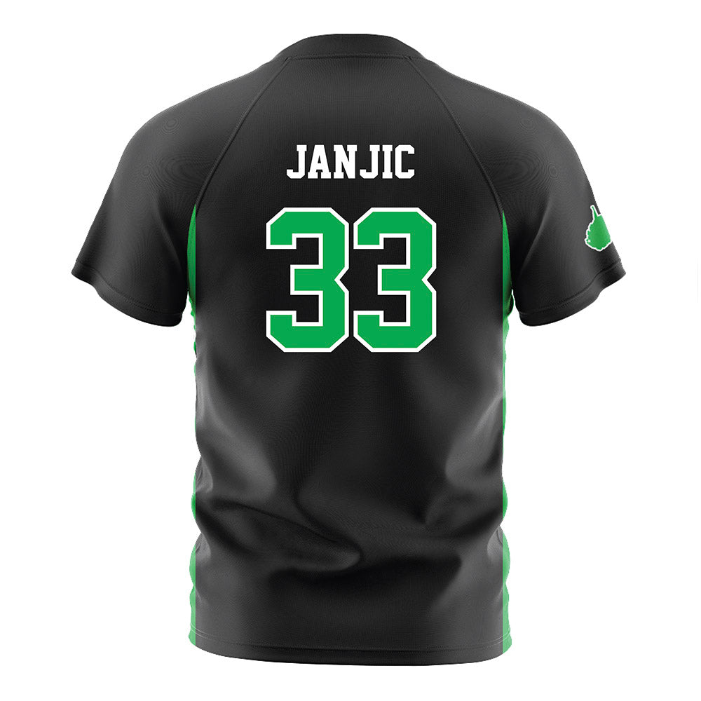 Marshall - NCAA Men's Soccer : Aleksa Janjic - Black Soccer Jersey-1