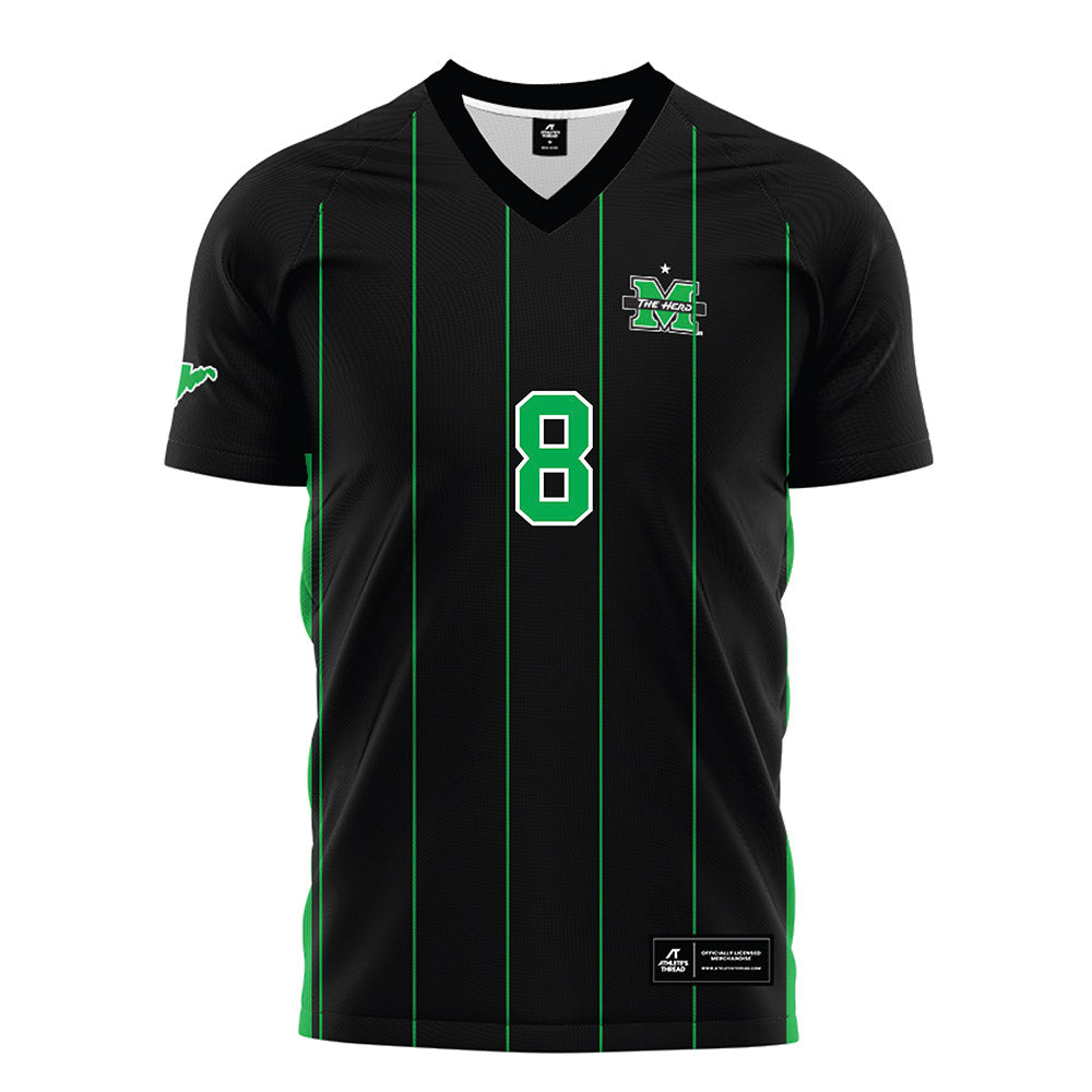 Marshall - NCAA Men's Soccer : Kirill Pakhomov - Black Soccer Jersey-0