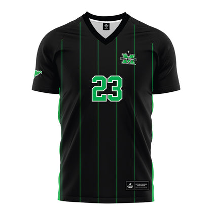 Marshall - NCAA Men's Soccer : Carl Romberg - Black Soccer Jersey-0