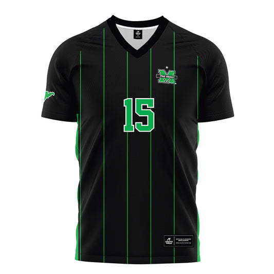 Marshall - NCAA Men's Soccer : Takahiro Fujita - Black Soccer Jersey