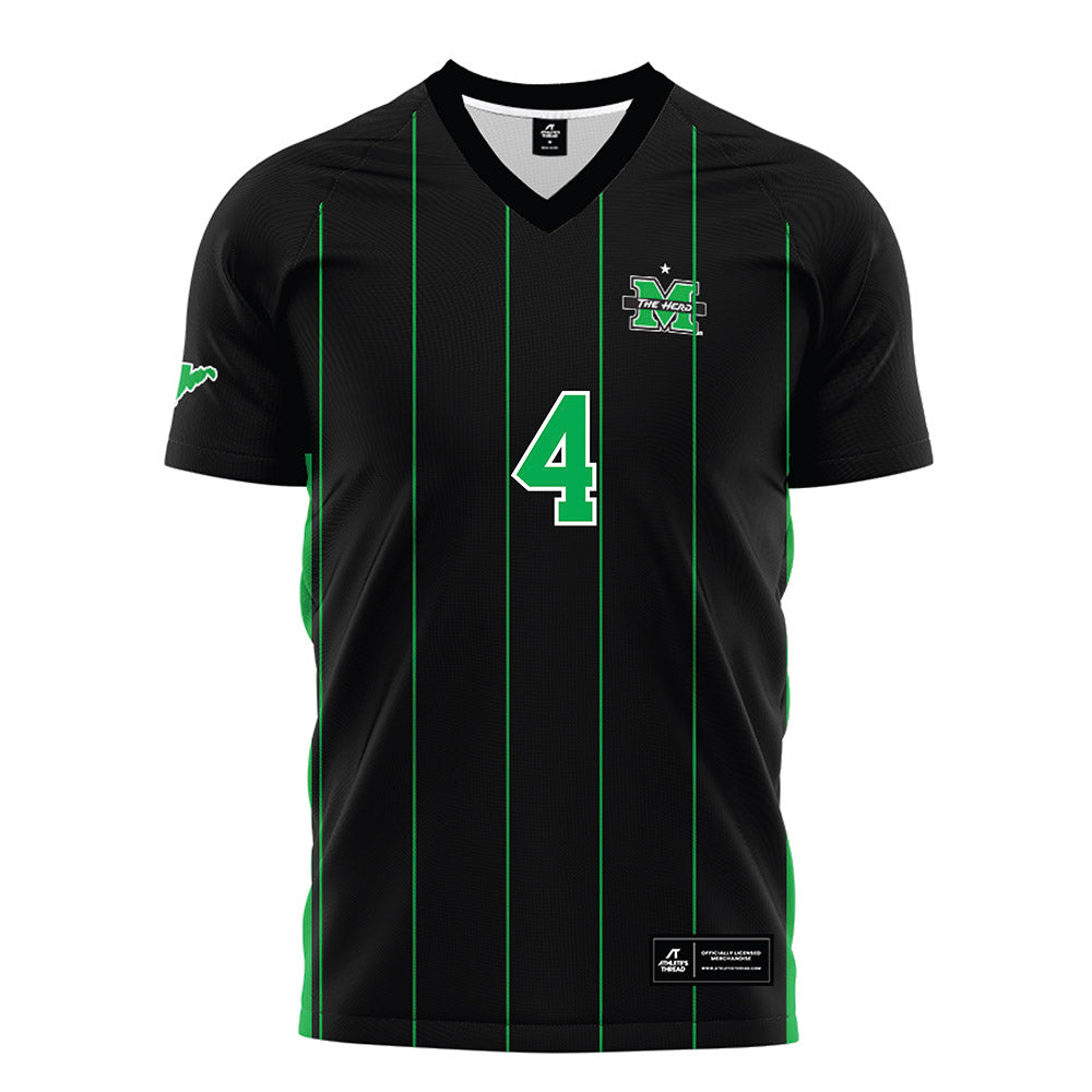 Marshall - NCAA Men's Soccer : Thiago Apolinario Pereira - Black Soccer Jersey-0