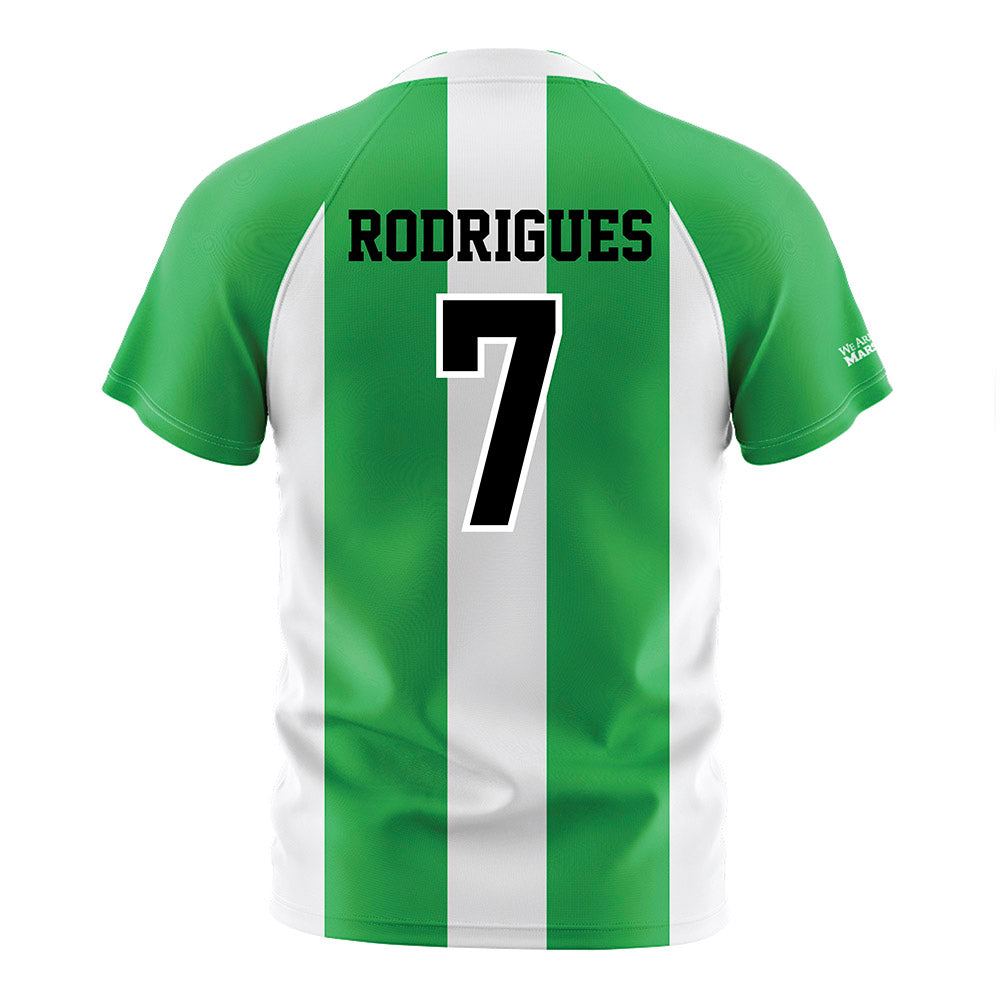 Marshall - NCAA Men's Soccer : Lineker Rodrigues - Green/White Stripes Soccer Jersey