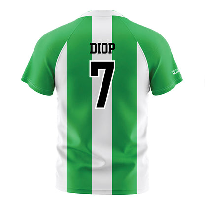Marshall - NCAA Men's Soccer : Mouhamed Diop - Green/White Stripes Soccer Jersey-1
