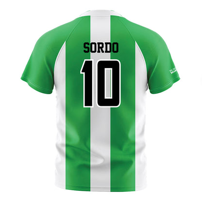 Marshall - NCAA Men's Soccer : Aymane Sordo - Green/White Stripes Soccer Jersey