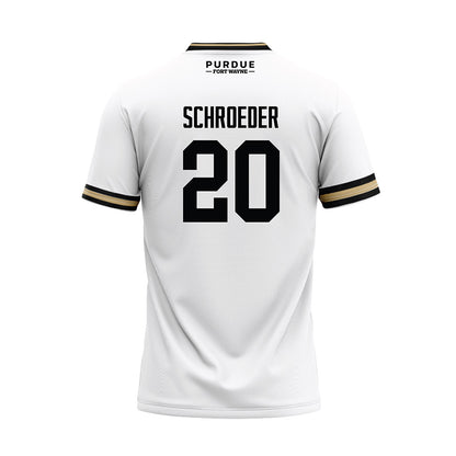 PFW - NCAA Baseball : Augusto Schroeder - White Baseball Jersey-1