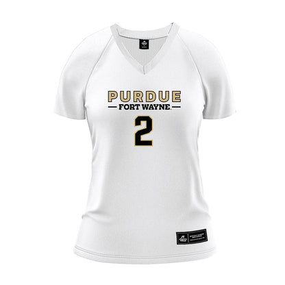 PFW - NCAA Women's Volleyball : Meg Berkland - White Volleyball Jersey-0