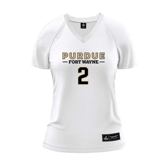 PFW - NCAA Women's Volleyball : Meg Berkland - White Volleyball Jersey-0