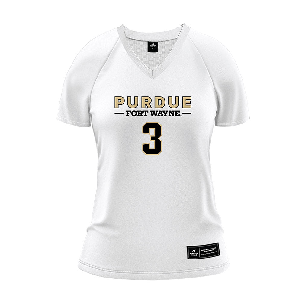 PFW - NCAA Women's Volleyball : Becky Barrett - White Volleyball Jersey-0
