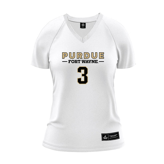 PFW - NCAA Women's Volleyball : Becky Barrett - White Volleyball Jersey-0