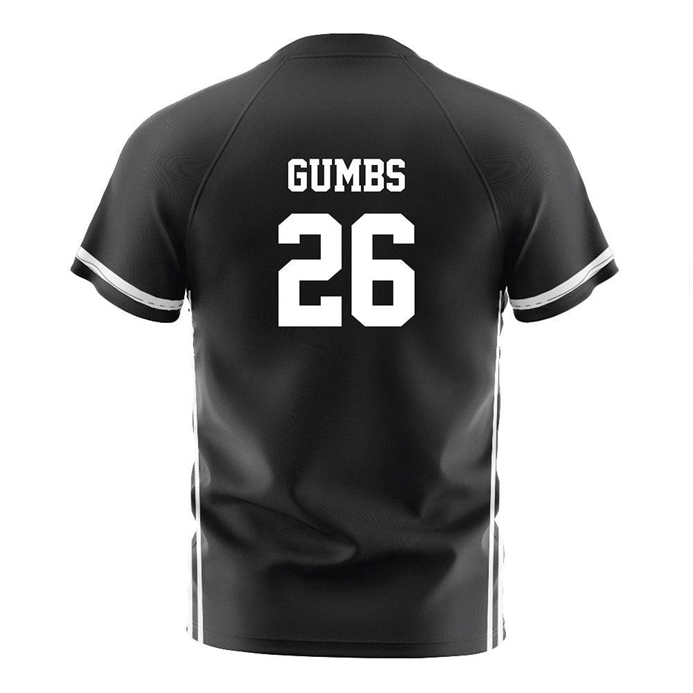 PFW - NCAA Men's Soccer : Tegan Gumbs - Black Soccer Jersey-1
