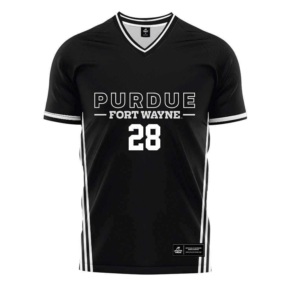 PFW - NCAA Men's Soccer : Ben Hissrich - Black Soccer Jersey-0