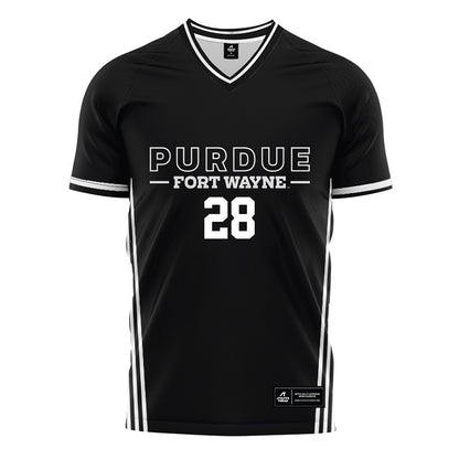 PFW - NCAA Men's Soccer : Ben Hissrich - Black Soccer Jersey-0