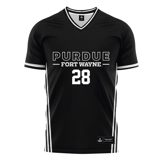 PFW - NCAA Men's Soccer : Ben Hissrich - Black Soccer Jersey-0